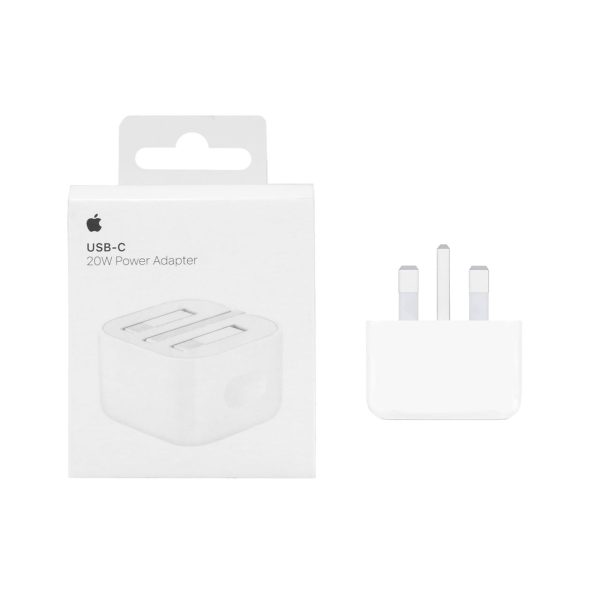 شارژر فست 20 وات اپل مدل B/A، دارای خروجی USB Type-C، امکان شارژ سریع موبایل و تبلت با شدت جریان 2.0 آمپر و بالاتر، قابلیت شارژ آیپد